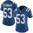 Nike Indianapolis Colts #53 Darius Leonard Royal Blue Team Color Womens Stitched NFL Vapor Untouchable Limited Jersey