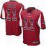 Nike Atlanta Falcons #11 Julio Jones Red Team Color Mens Stitched NFL Limited Strobe Jersey