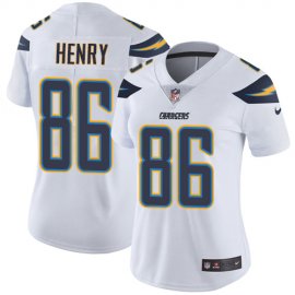 Nike Los Angeles Chargers #86 Hunter Henry White Womens Stitched NFL Vapor Untouchable Limited Jersey
