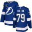 Adidas Tampa Bay Lightning #79 Ross Colton Blue 2022 Stanley Cup Final Patch Home Authentic Stitched NHL Jersey Mens