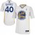 Warriors #40 Harrison Barnes White Alternate Stitched Revolution 30 NBA Jersey