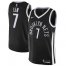 Mens Nike Brooklyn Nets #7 Jeremy Lin Black NBA Swingman City Edition Jersey
