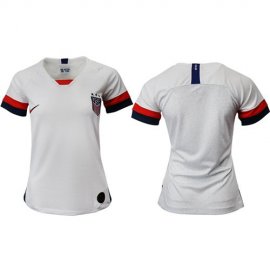 Womens USA Blank Home Soccer Country Jersey