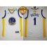 Warriors #1 Ognjen Kuzmic White The Finals Patch Stitched Revolution 30 NBA Jersey