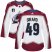 Adidas Colorado Avalanche #49 Samuel Girard White Womens 2022 Stanley Cup Final Patch Road Authentic Stitched NHL Jersey Womens