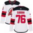 Adidas New Jersey Devils #76 P.K. Subban White Road Authentic Womens Stitched NHL Jersey