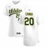 Oakland Athletics #20 Mark Canha Mens Nike White Home 2020 Authentic Player MLB Jersey