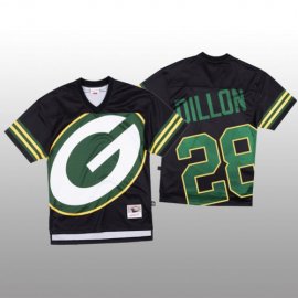 NFL Green Bay Packers #28 AJ Dillon Black Mens Mitchell & Nell Big Face Fashion Limited NFL Jersey