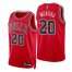Nike Chicago Bulls #20 Adam Mokoka Red Mens 2021-22 NBA 75th Anniversary Diamond Swingman Jersey – Icon Edition Mens