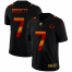 Indianapolis Colts #7 Jacoby Brissett Mens Black Nike Red Orange Stripe Vapor Limited NFL Jersey