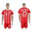 Bayern Munchen #25 Muller Home Soccer Club Jersey