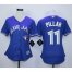 Toronto Blue Jays #11 Kevin Pillar Blue Alternate Womens Stitched MLB Jersey