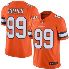 Nike Denver Broncos #99 Adam Gotsis Orange Mens Stitched NFL Limited Rush Jersey