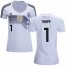 Womens Germany #1 Trapp White Home Soccer Country Jersey