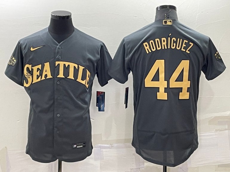 Mariners 44 Julio Rodriguez Charcoal Nike 2022 MLB All Star Flexbase Jerseys Mariners 44 Julio Rodriguez Charcoal Nike 2022 MLB All Star Flexbase Jerseys