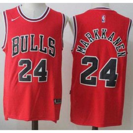 Nike Chicago Bulls #24 Lauri Markkanen Red Road Stitched NBA Jersey