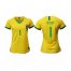 Womens Brazil #1 Alisson Home Soccer Country Jersey