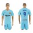 Barcelona #9 Suarez Away Soccer Club Jersey