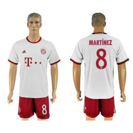 Bayern Munchen #8 Martinez White Soccer Club Jersey