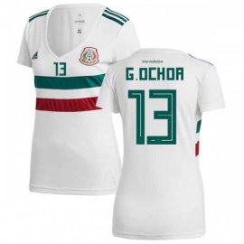 Womens Mexico #13 G.Ochoa Away Soccer Country Jersey