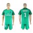Paris Saint-Germain #1 Douchez Green Goalkeeper Soccer Club Jersey