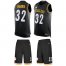 Nike Pittsburgh Steelers #32 Franco Harris Black Team Color Mens Stitched NFL Limited Tank Top Suit Jersey