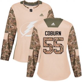 Adidas Tampa Bay Lightning #55 Braydon Coburn Camo Authentic 2017 Veterans Day Womens Stitched NHL Jersey