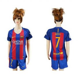Womens Barcelona #7 Arda Home Soccer Club Jersey