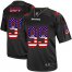 Nike Tampa Bay Buccaneers #99 Warren Sapp Black Mens Stitched NFL Elite USA Flag Fashion Jersey