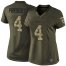 Nike Dallas Cowboys #4 Dak Prescott Green Womens Stitched NFL Limited 2015 Salute to Service Jersey
