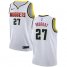 Mens Nike Denver Nuggets #27 Jamal Murray White NBA Swingman Association Edition Jersey
