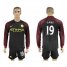 Manchester City #19 Sane Away Long Sleeves Soccer Club Jersey