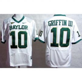Baylor Bears 10 Robert Griffin III White Pro Combat College Football NCAA Jersey