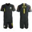 Brazil #1 Alisson Black Goalkeeper Soccer Country Jersey