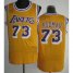 Los Angeles Lakers 73 Dennis Rodman Yellow Hardwood Classics Revolution 30 NBA Jerseys Cheap