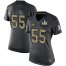 Nike Kansas City Chiefs #55 Frank Clark Black Womens Super Bowl LV Bound Stitched NFL Limited 2016 Salute to Service Jersey