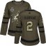 Adidas Dallas Stars #2 Jamie Oleksiak Green Salute to Service Womens 2020 Stanley Cup Final Stitched NHL Jersey