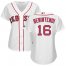 Boston Red Sox #16 Andrew Benintendi White Home Womens Stitched MLB Jersey