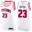 Womens Nike Detroit Pistons #23 Blake Griffin White Pink NBA Swingman Fashion Jersey