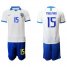 Brazil #15 Paulinho White Soccer Country Jersey