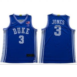 Duke Blue Devils #3 Tre Jones Royal Blue Basketball 2019 Stitched College Jersey