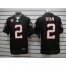 Nike Atlanta Falcons #2 Matt Ryan Black Alternate With C Patch Mens Stitched NFL Elite Jersey