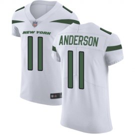 Nike New York Jets #11 Robby Anderson White Mens Stitched NFL Vapor Untouchable Elite Jersey