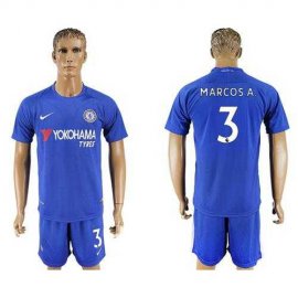 Chelsea #3 Marcos.A Home Soccer Club Jersey