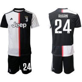 Juventus #24 Rugani Home Soccer Club Jersey