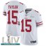 Nike San Francisco 49ers #15 Trent Taylor White Super Bowl LIV 2020 Mens Stitched NFL Vapor Untouchable Limited Jersey