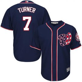 Washington Nationals #7 Trea Turner Navy Blue Cool Base Stitched Youth MLB Jersey
