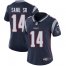 Nike New England Patriots #14 Mohamed Sanu Sr Navy Blue Team Color Womens Stitched NFL Vapor Untouchable Limited Jersey
