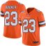 Nike Denver Broncos #23 Devontae Booker Orange Youth Stitched NFL Limited Rush Jersey
