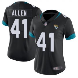 Nike Jacksonville Jaguars #41 Josh Allen Black Team Color Womens Stitched NFL Vapor Untouchable Limited Jersey